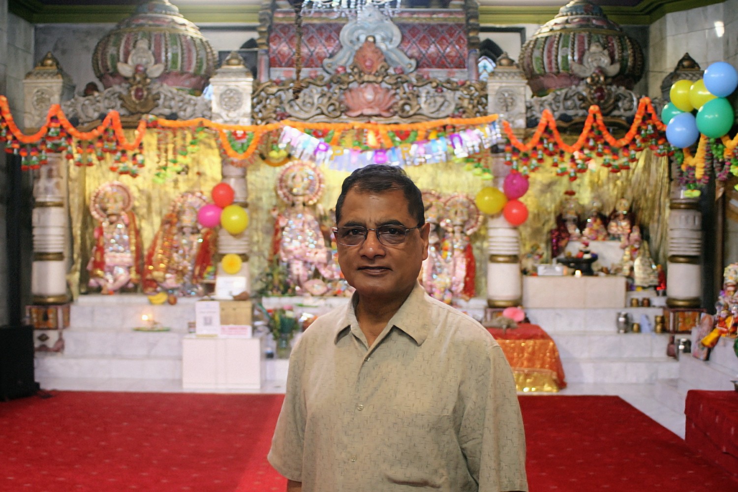 Satyavir Singhal at the Indian Community Centre in Belfast. Photo by Luke Butterly, The Detail