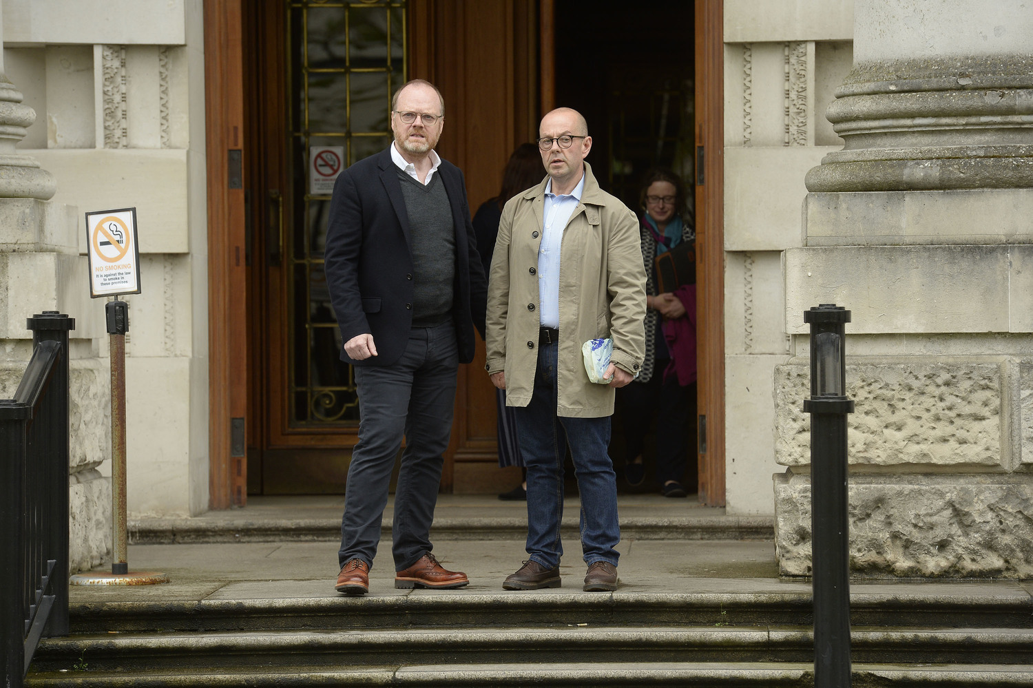 Trevor Birney and Barry McCaffrey outside the High Court in Belfast in 2019. Photo by Stephen Hamilton, Press Eye Trevor Birney and Barry McCaffrey outside the High Court in Belfast in 2019. Photo by Stephen Hamilton, Press Eye