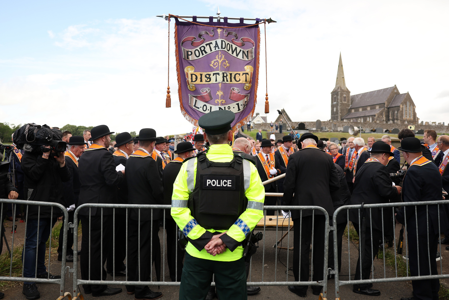 Annual Orange Order parade to Drumcree Church in Portadown, July 2023. Photo by Jonathan Porter, Press Eye Annual Orange Order parade to Drumcree Church in Portadown, July 2023. Photo by Jonathan Porter, Press Eye