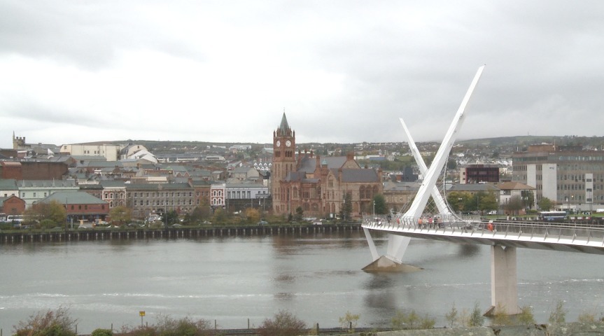 Derry/L'derry city - one of the areas in the west of NI that has raised concerns around economic development