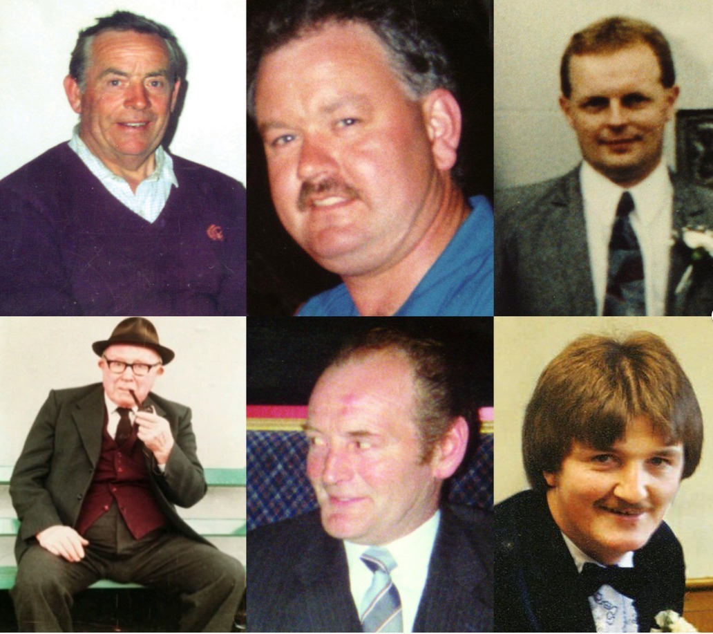 The six men killed in the Heights Bar in Loughinisland in June 1994
