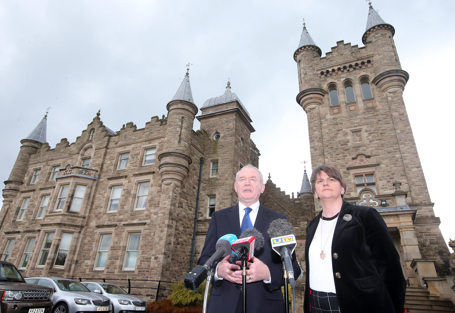 Deputy First Minister Martin McGuinness and First Minister Arlene Foster